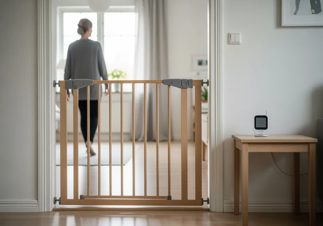 Babyvakt och säkerhetsgrind i hemmet