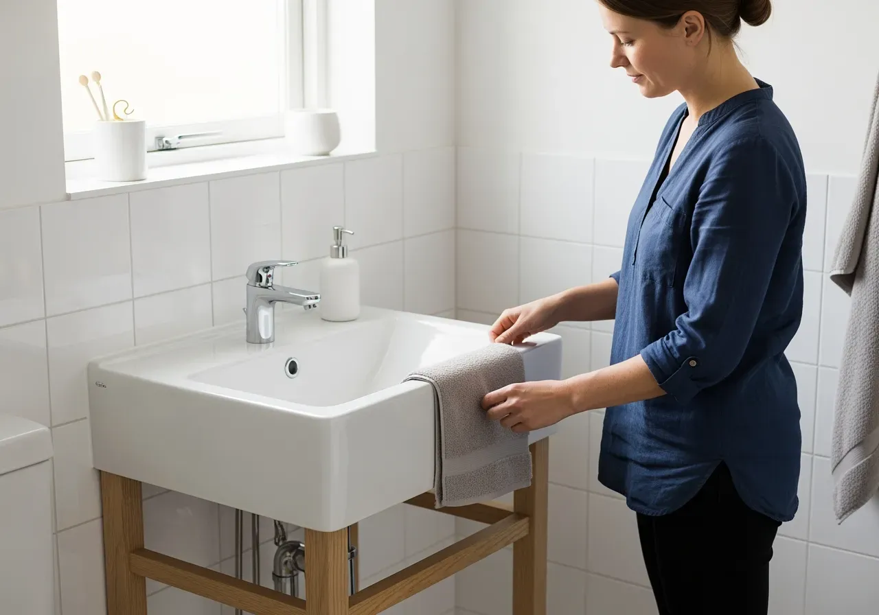 Badbalja med stödställ för baby