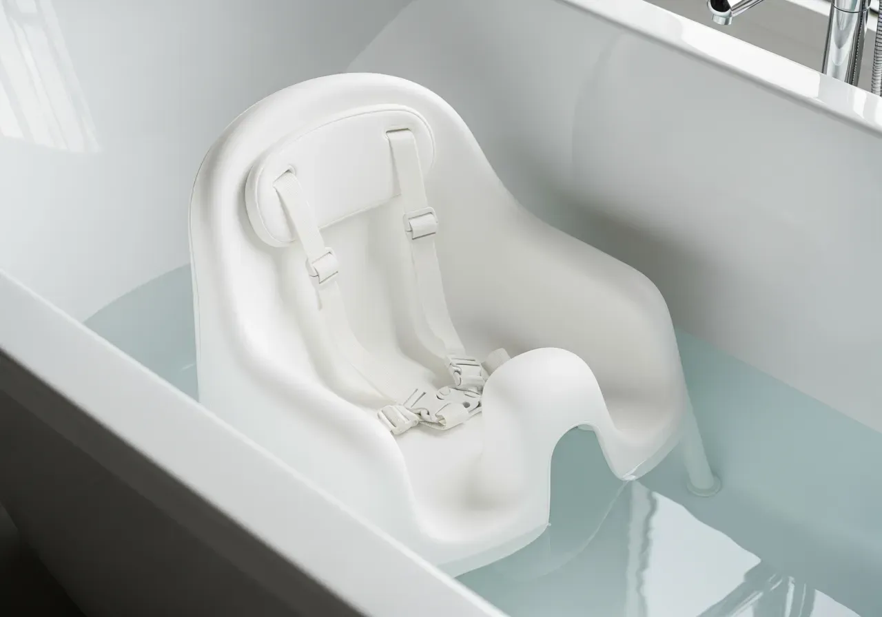 Badstol i badkar för bebis