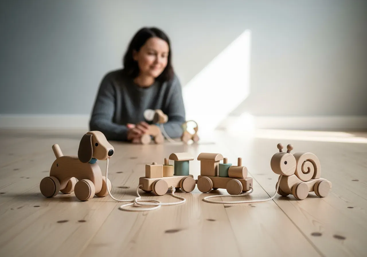 Dragleksaker som tränar motoriken