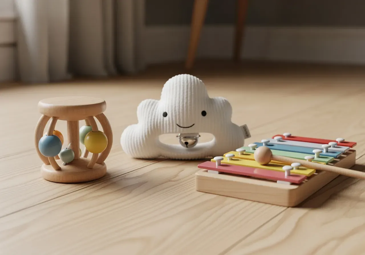 Första musikleksaker för bebis