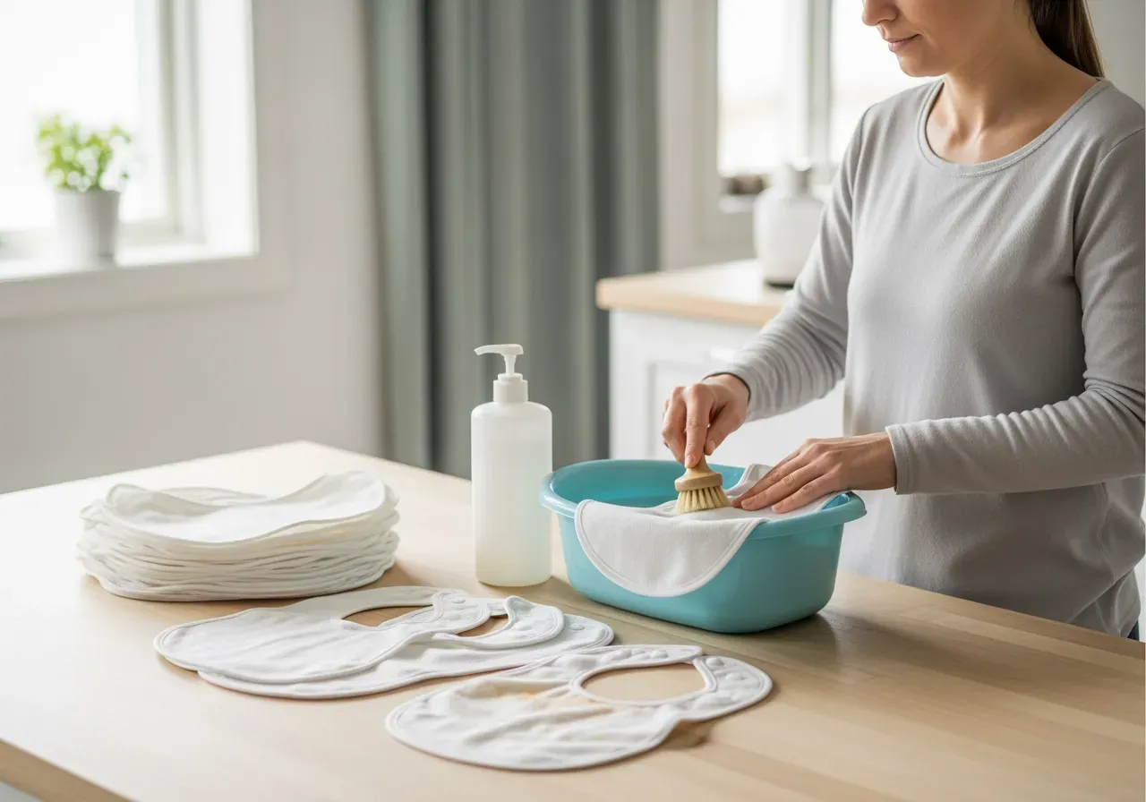 Skötsel av haklappar och hygien