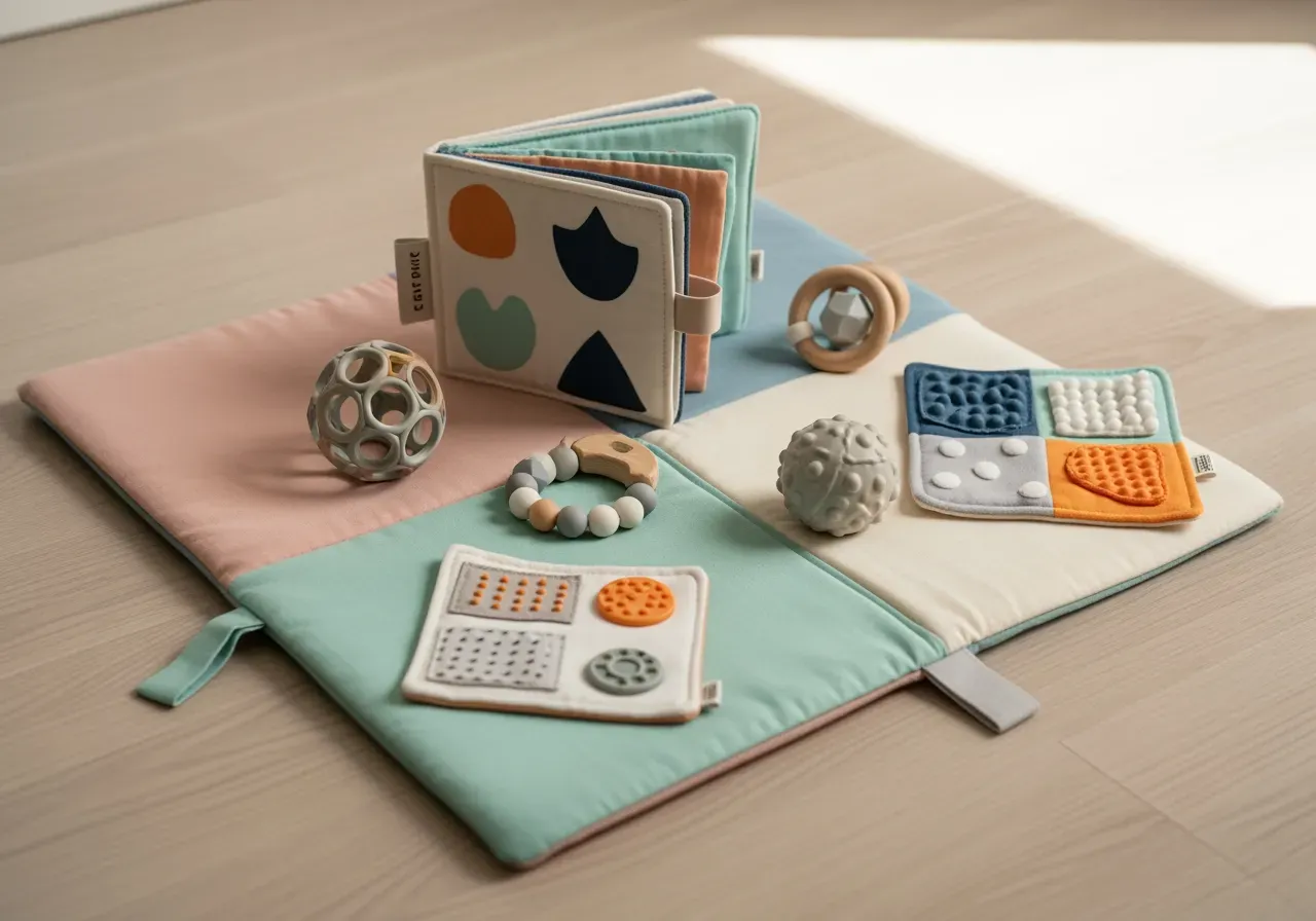 Magläge och krypträning för bebis