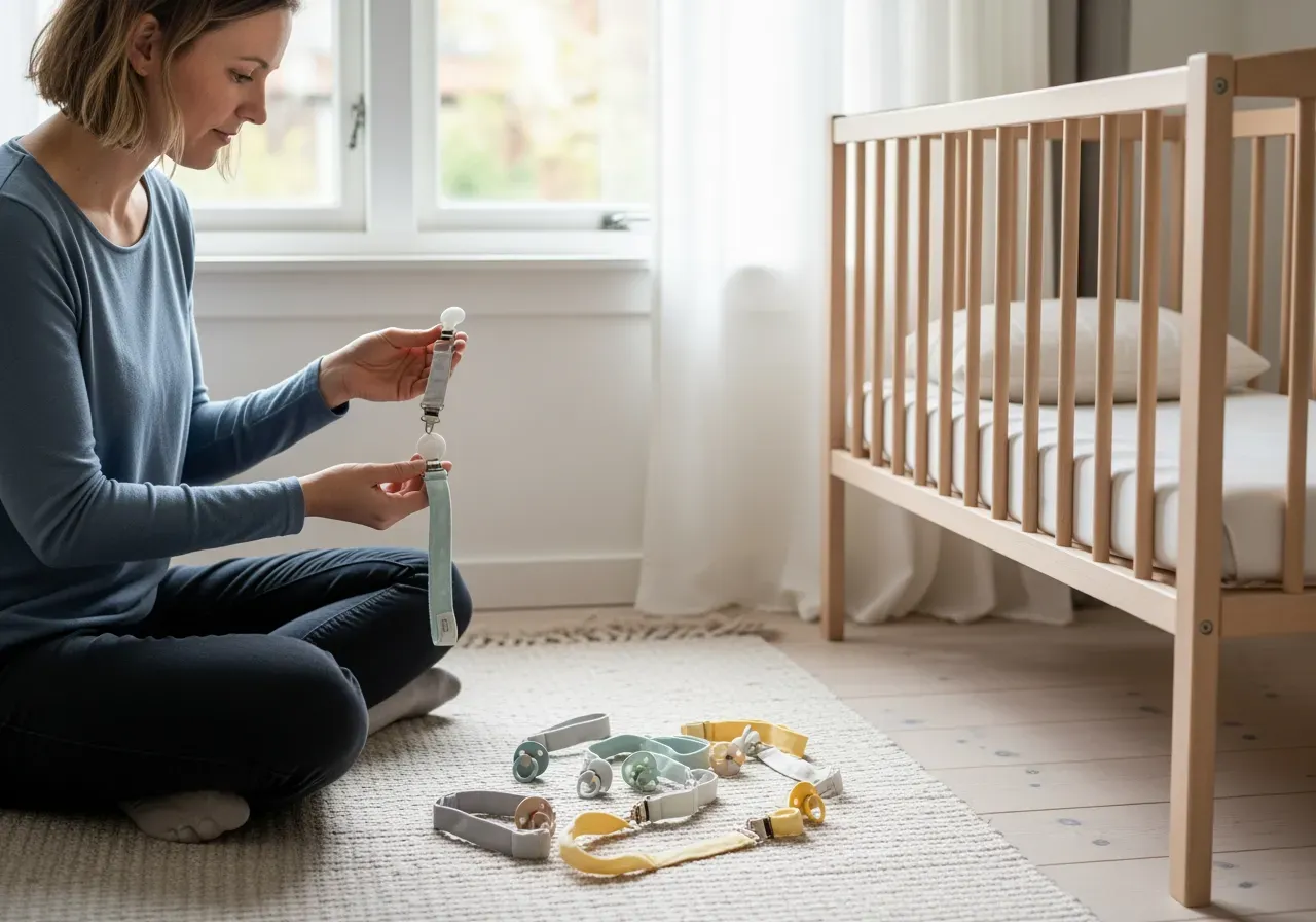 Nappklämmor och band i vardagen