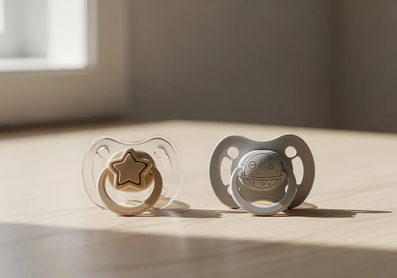 NUK Star och Space nappar jämförda