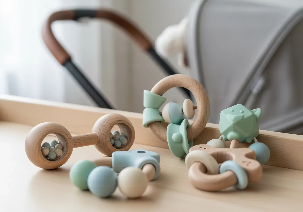 Skallror för nybörjare och barnvagn