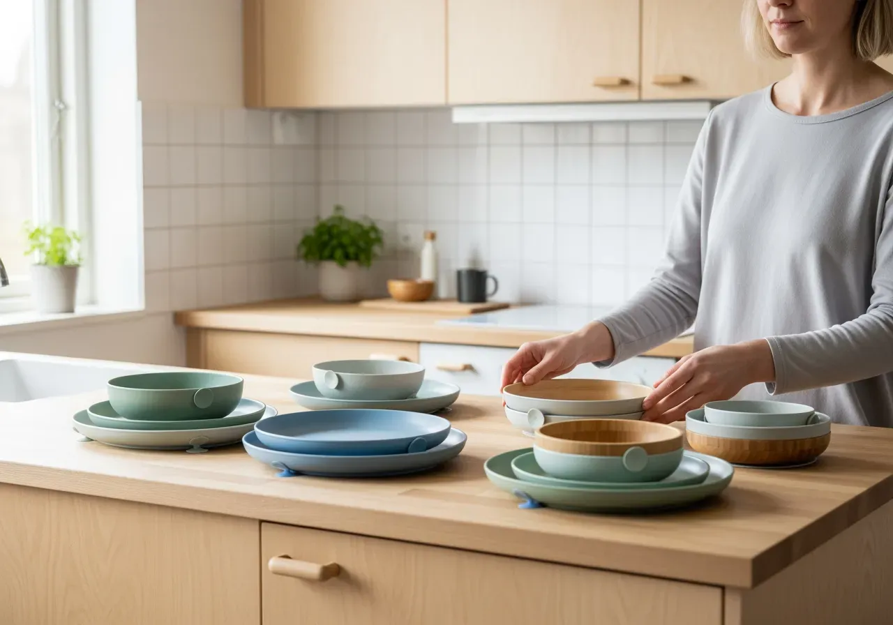 Tallrikar och skålar med sugkopp