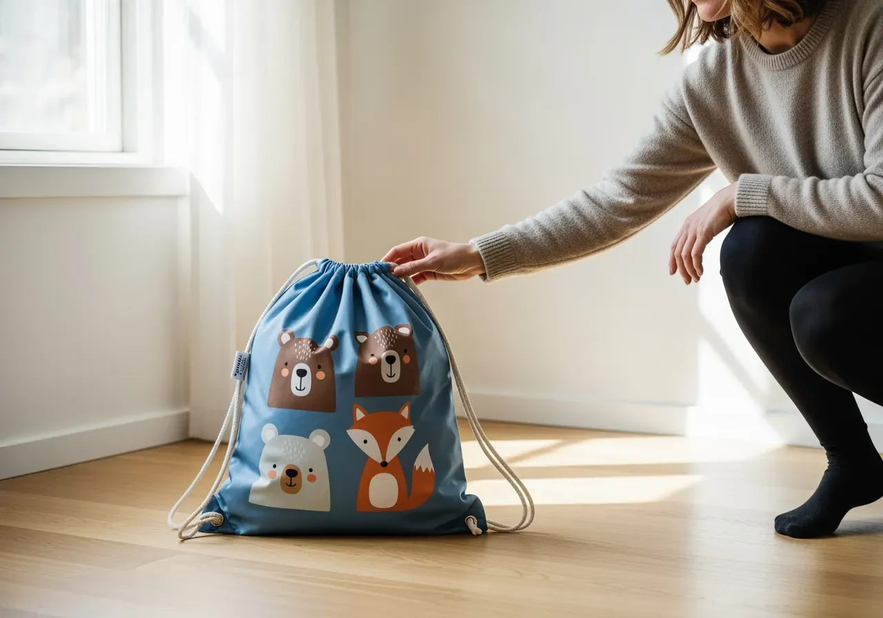 Baagl gympapåsar med barnmotiv