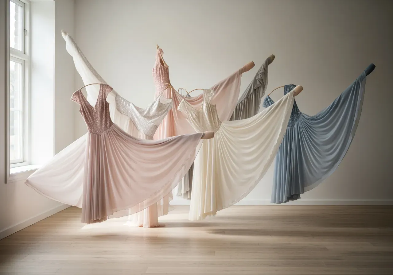 Balettklänningar för barn i rörelse