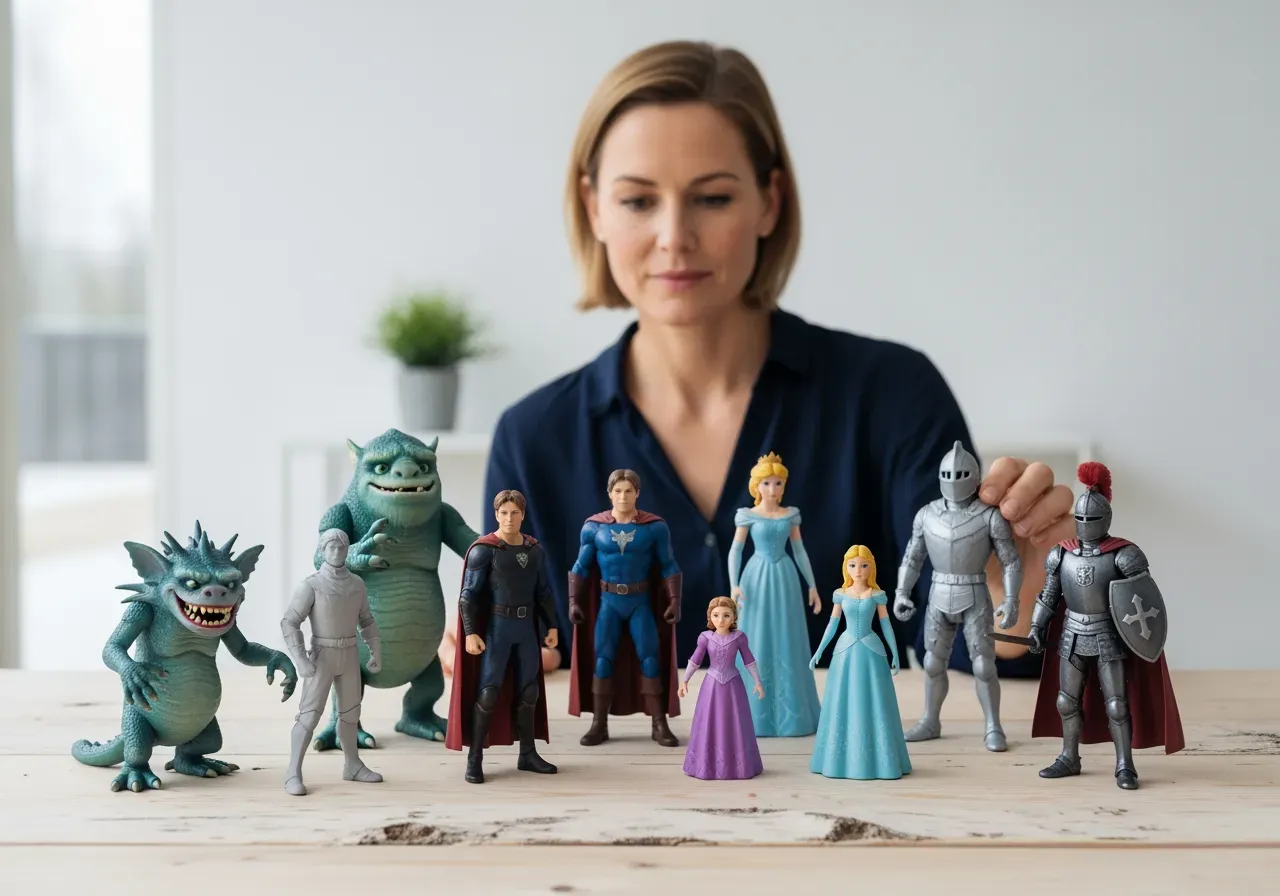 Film- och sagofigurer för barn