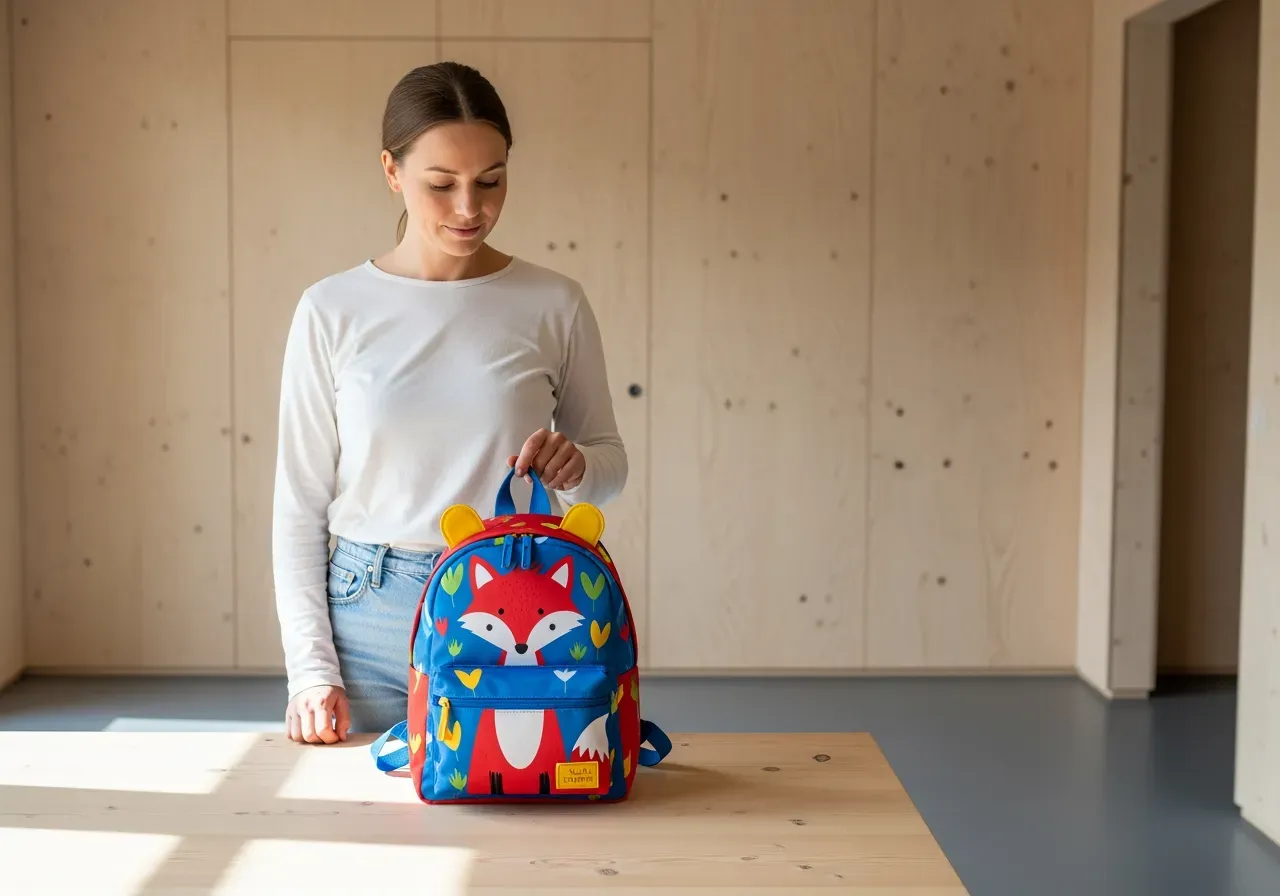 Barnryggsäck med motiv för förskola