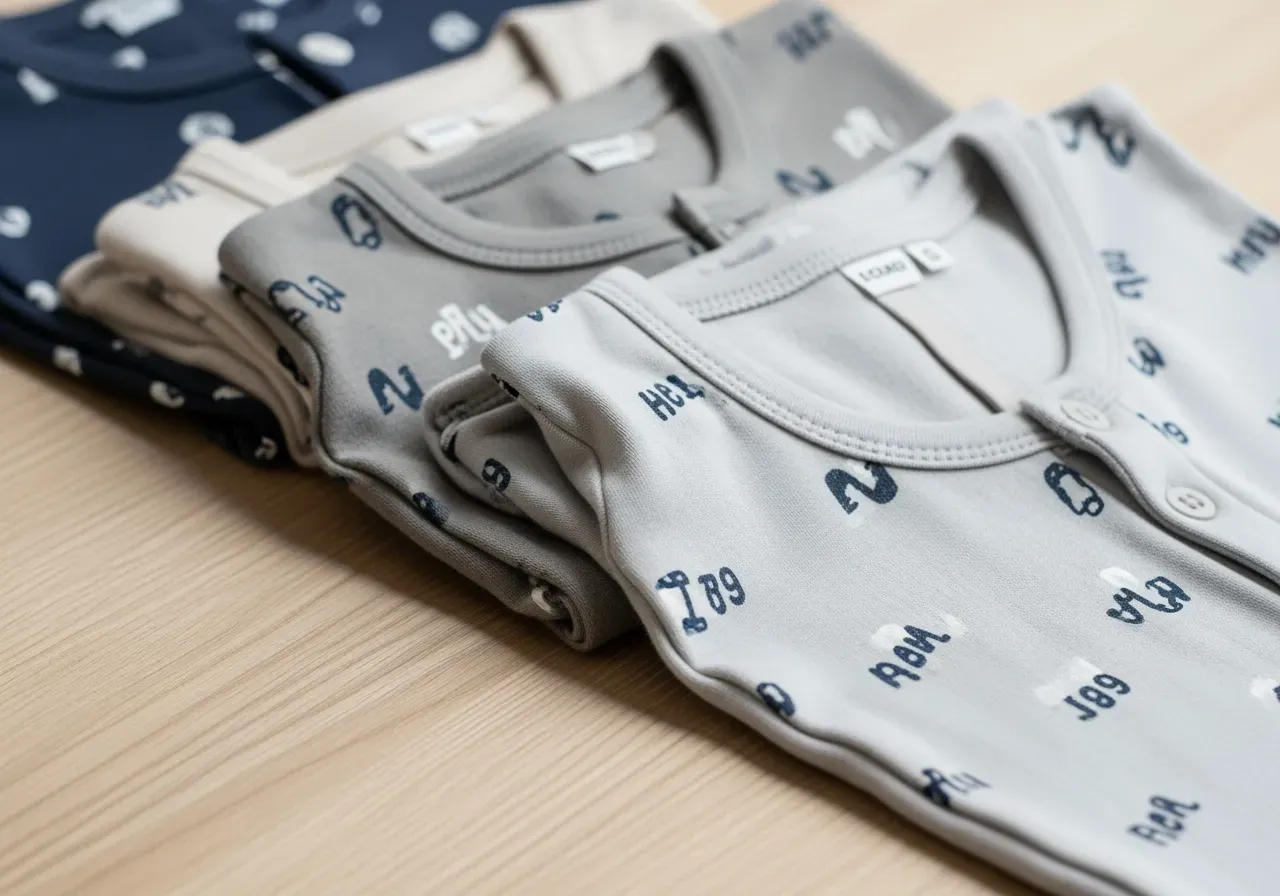 Detaljer i barnpyjamas och passform