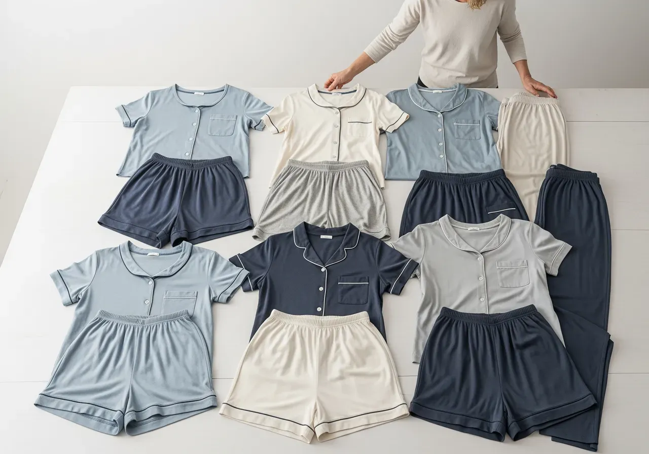 Pyjamasoverall och tvådelad pyjamas barn