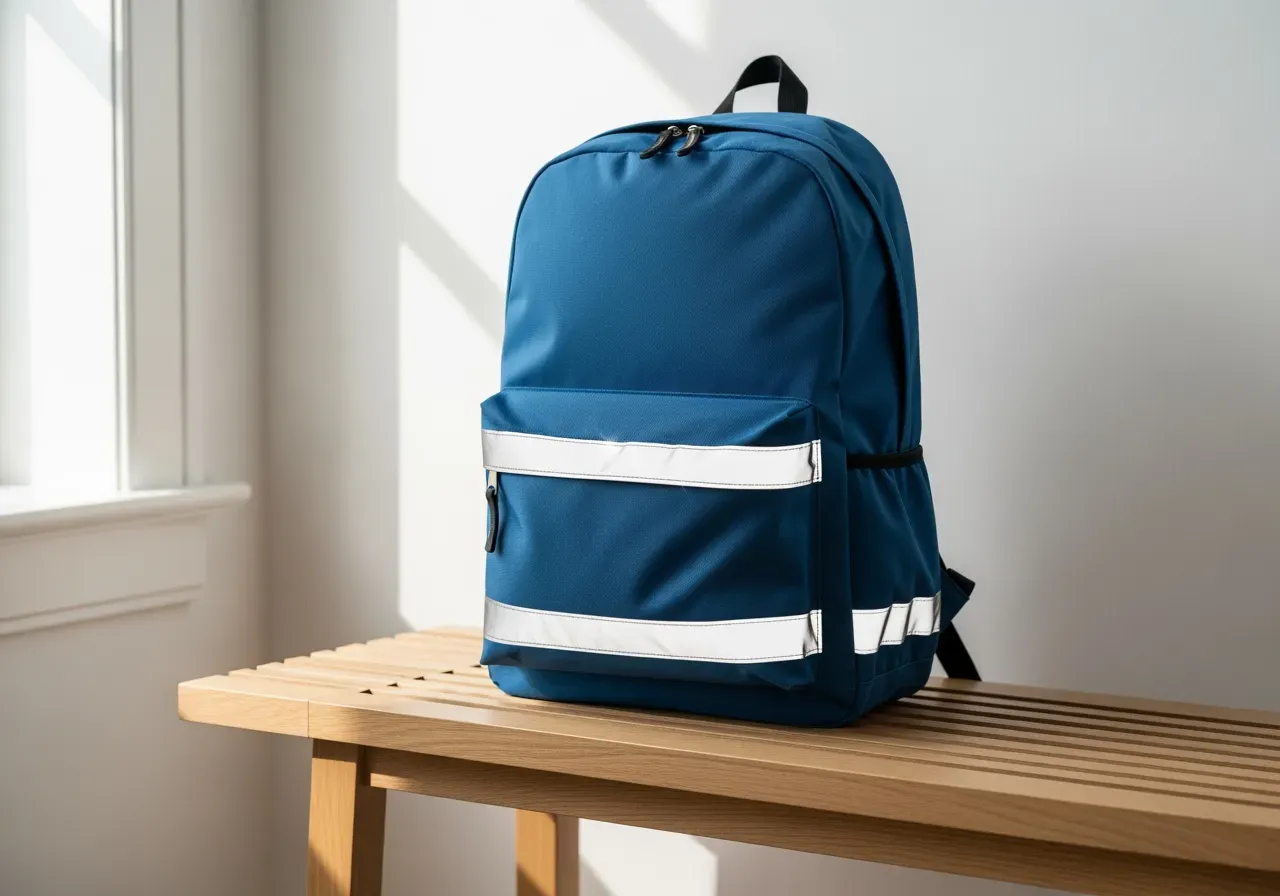 Säkra barnryggsäckar med reflexer