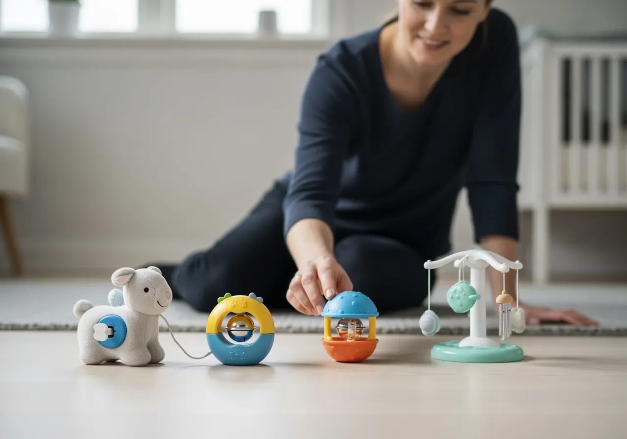 Babyleksaker med ljud och rörelse