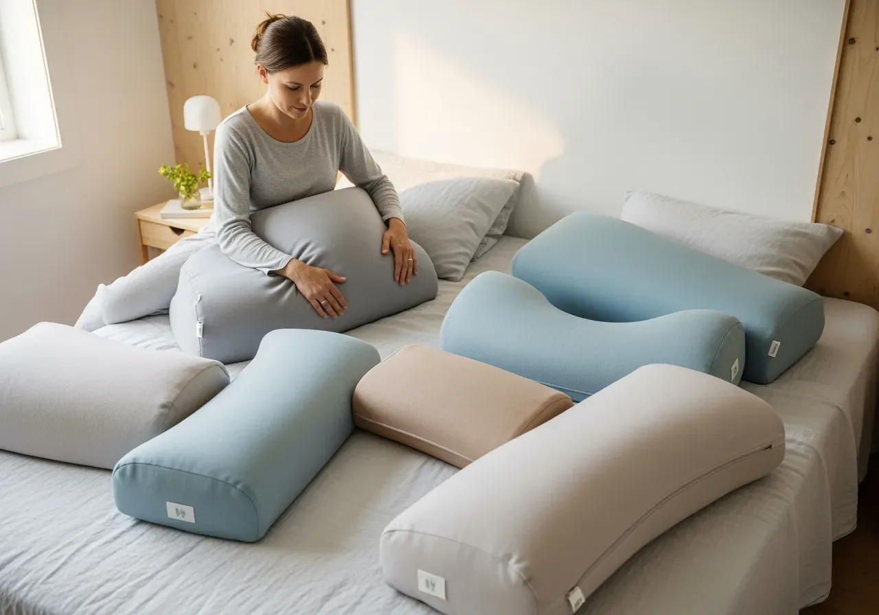 Gravidkuddar för nybörjare i sängen