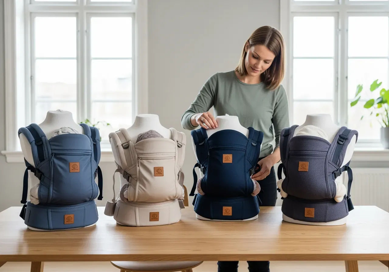 Jämförelse bärselar för barn