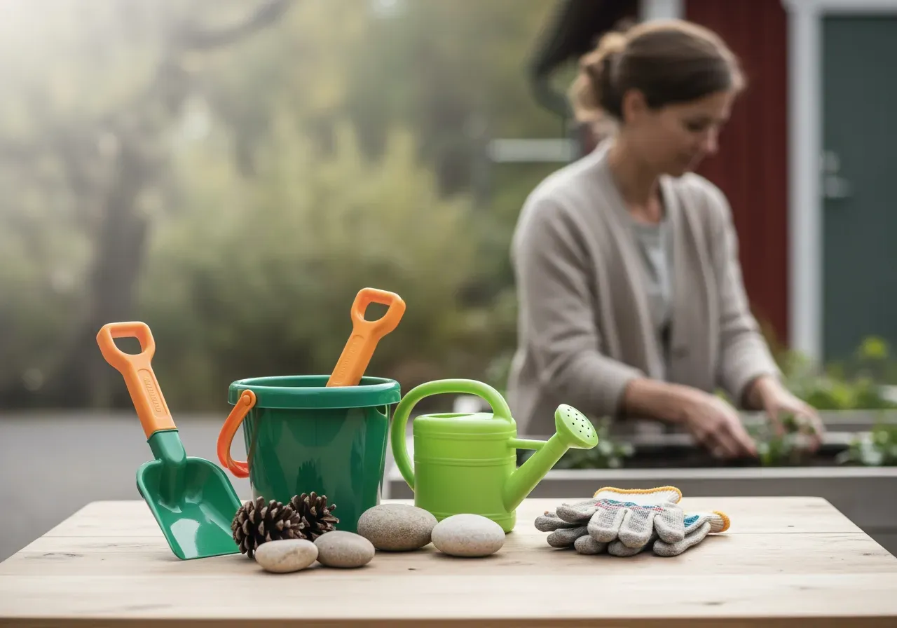 Utelek för nybörjare med tillbehör