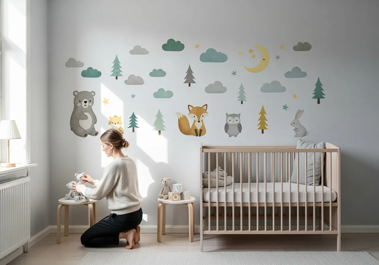 Väggdekaler för barnrum motiv