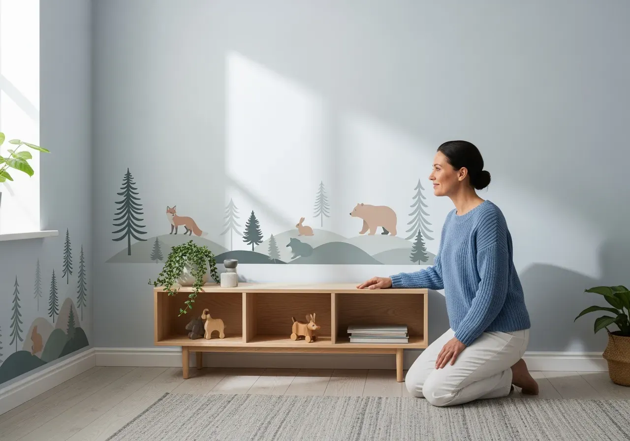 Tematiska väggdekaler i barnrum