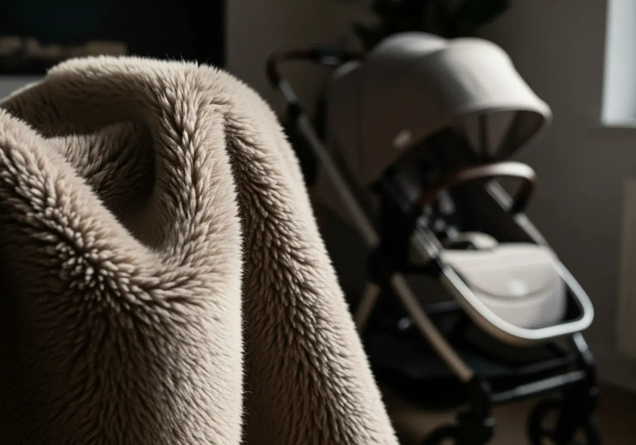 Lammskinnsåkpåsar för barnvagn
