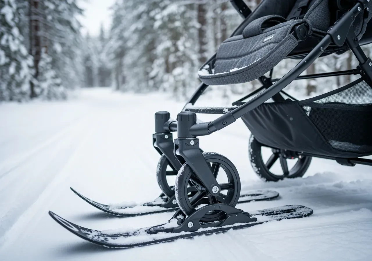 Barnvagnsskidor För Vintern