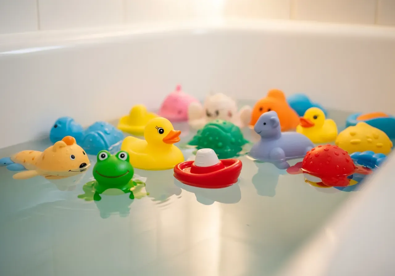Lekfulla badleksaker för barn