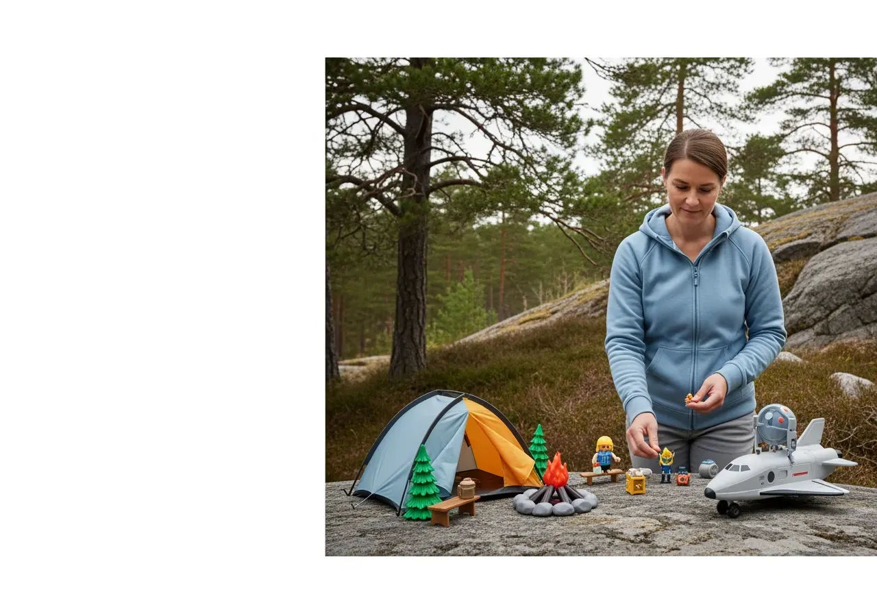 Barbie äventyrslek camping och rymd
