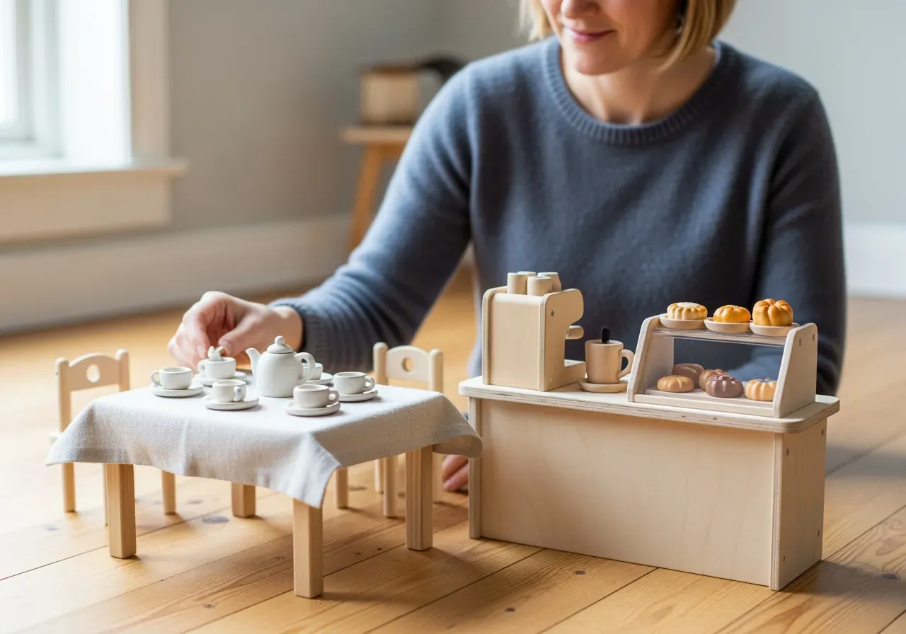 Barbie matlek och kafélek för barn