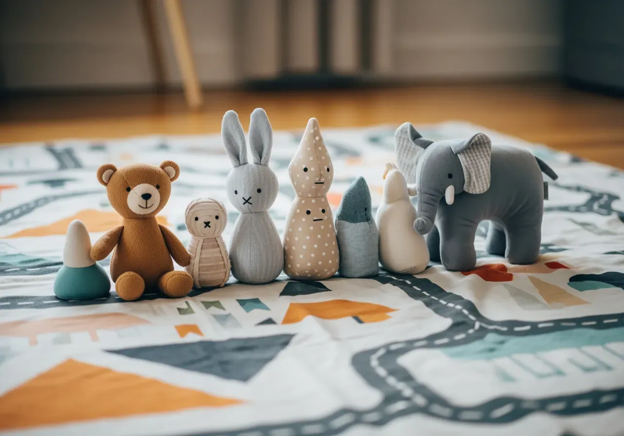 Bebisens första leksaker i vardagen