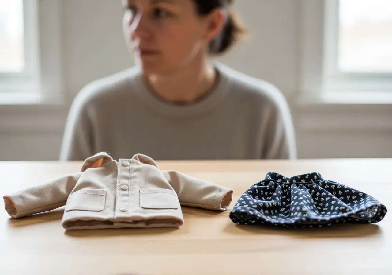 Corolle dockkläder med regnjacka och kjol