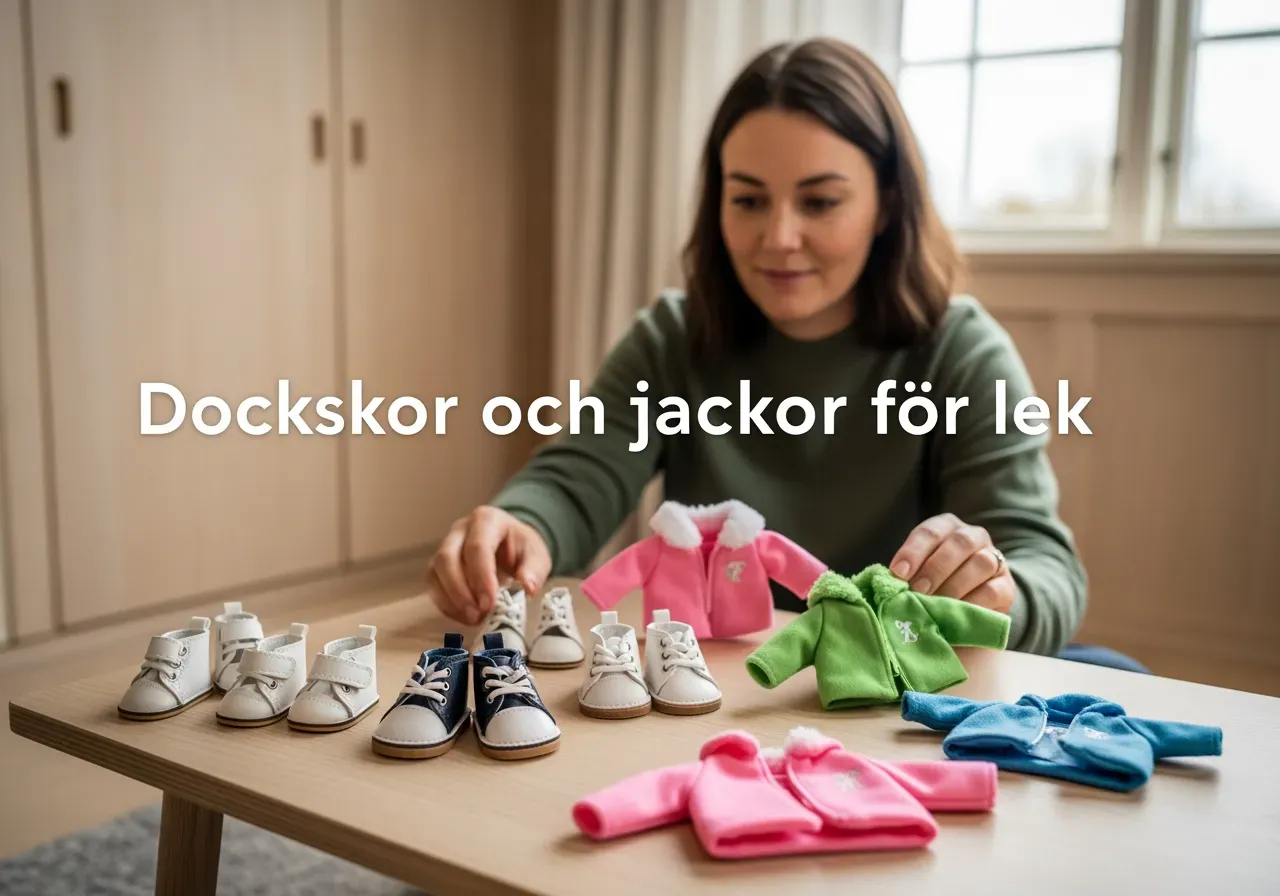 Dockskor och jackor för lek