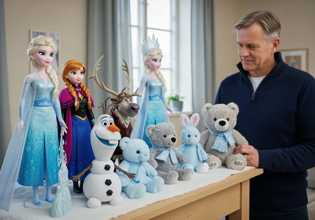 Frostdockor och mjuka gosedjur