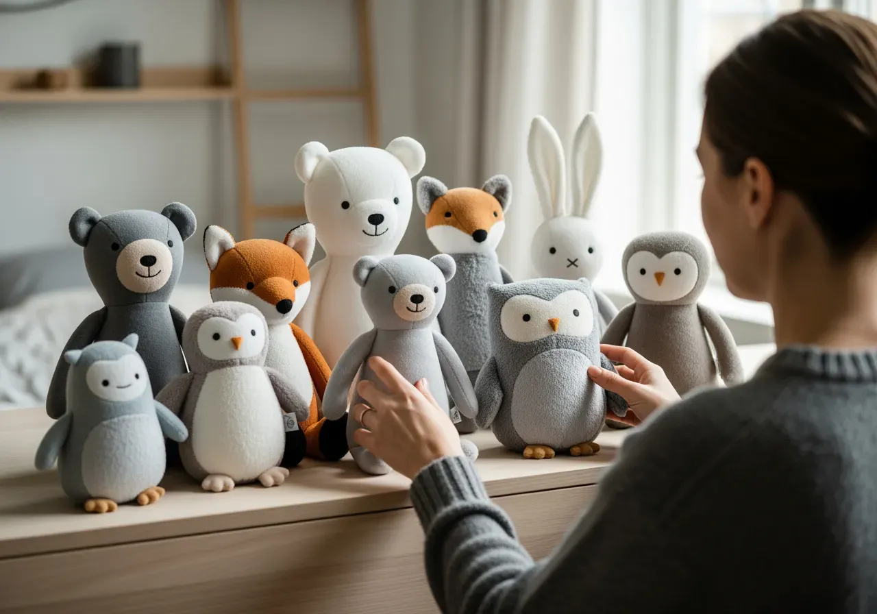 Mellanstora gosedjur djur och figurer