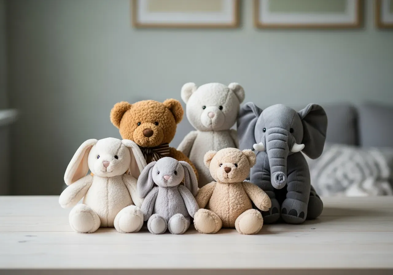 Mjuka gosedjur för barn