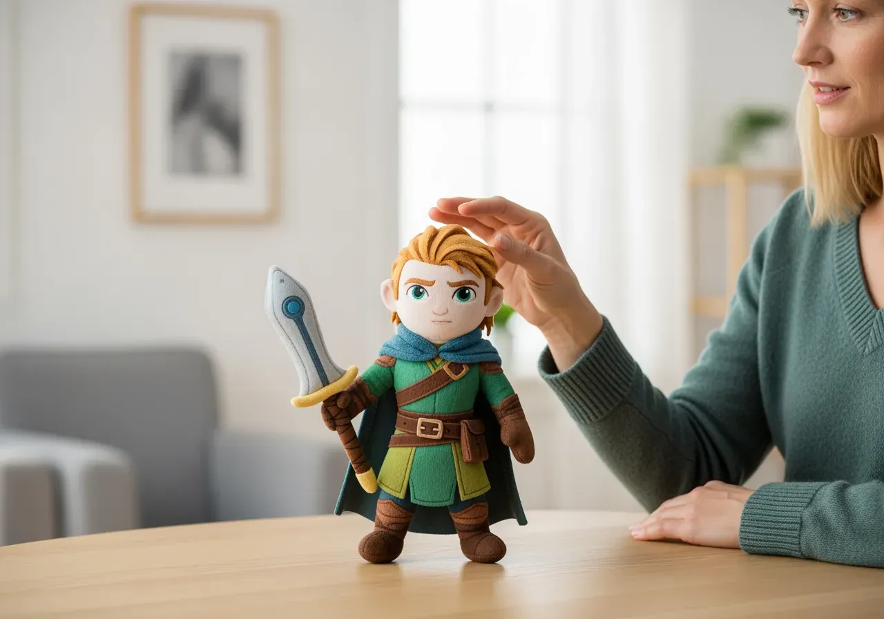 Gosedjur med film- och spelfigurer