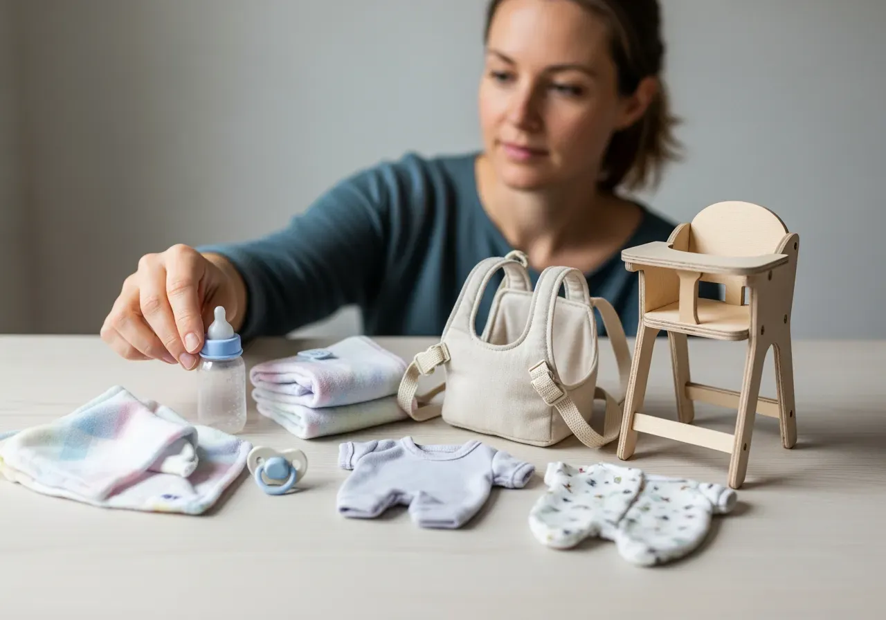 Praktiska docktillbehör för lek