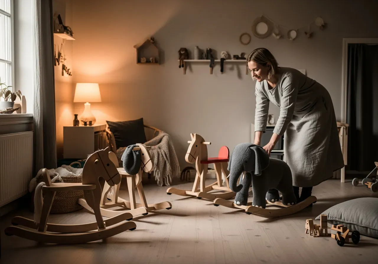 Trygga gungdjur för små barn