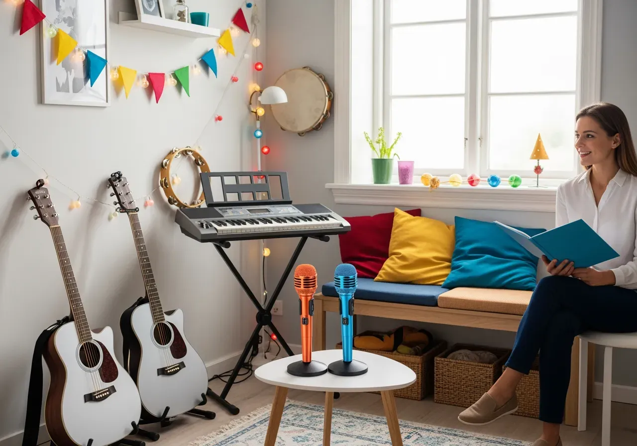 Karaoke och musiklek för barn