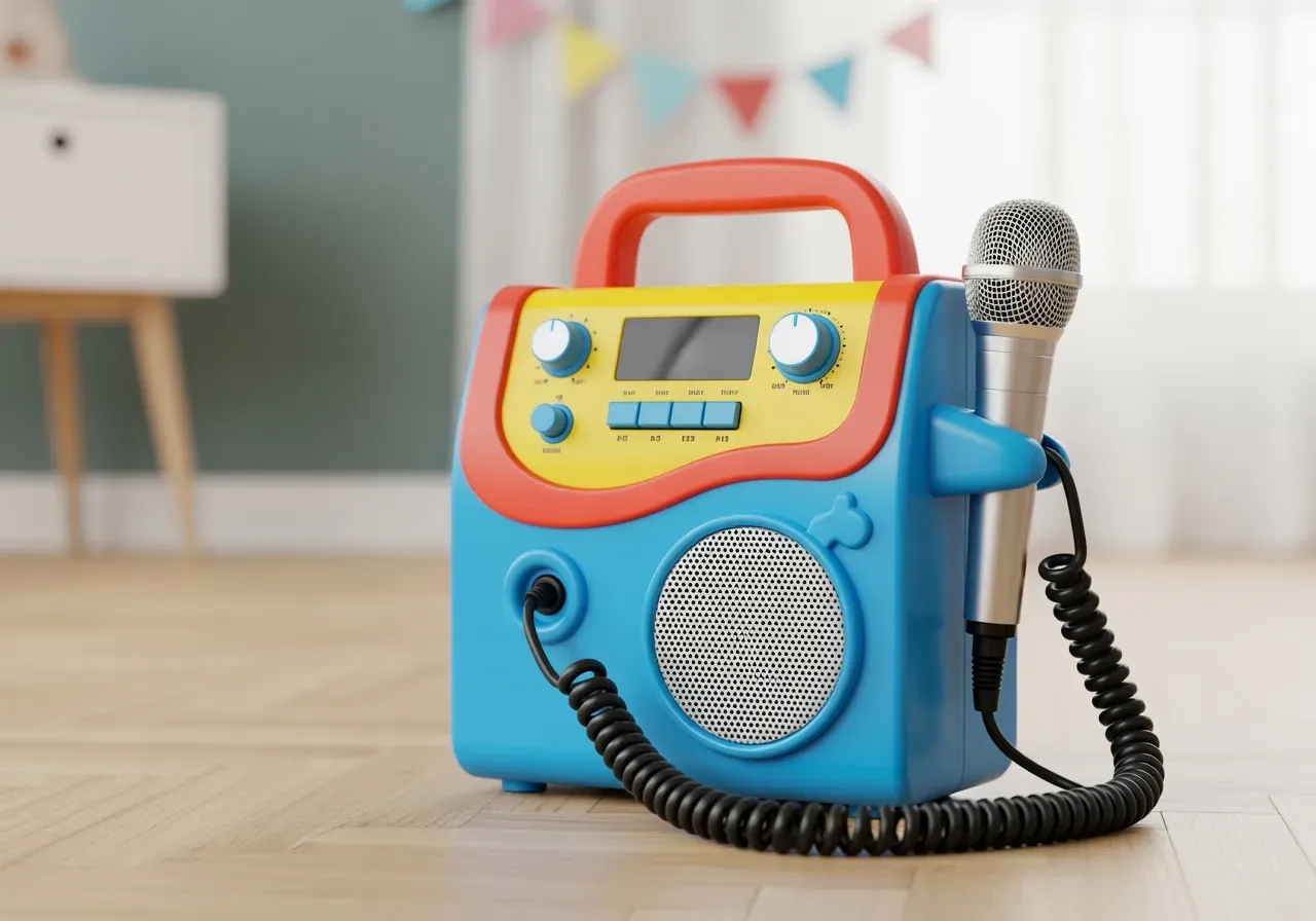 Karaokemaskiner för barn med mikrofon