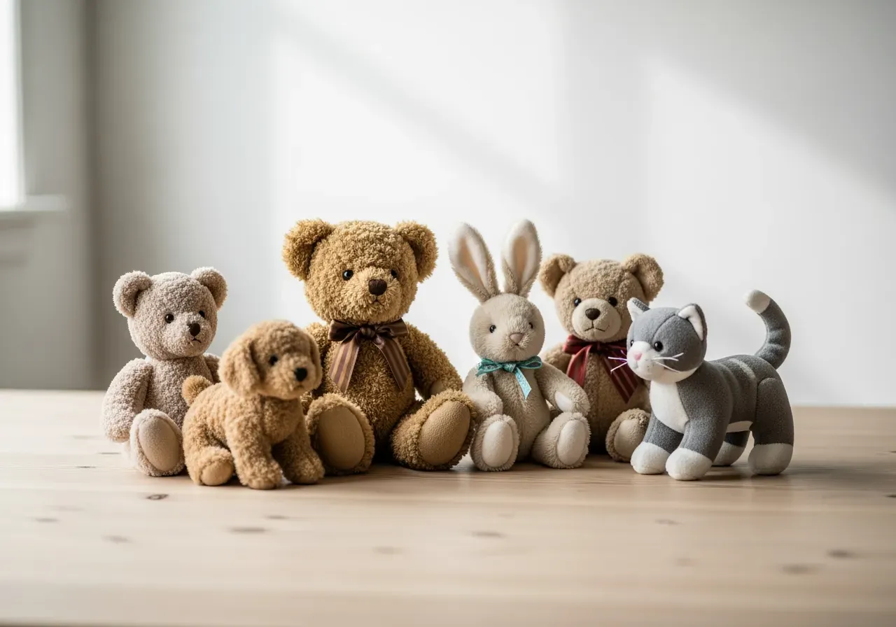 Klassiska gosedjur för barn