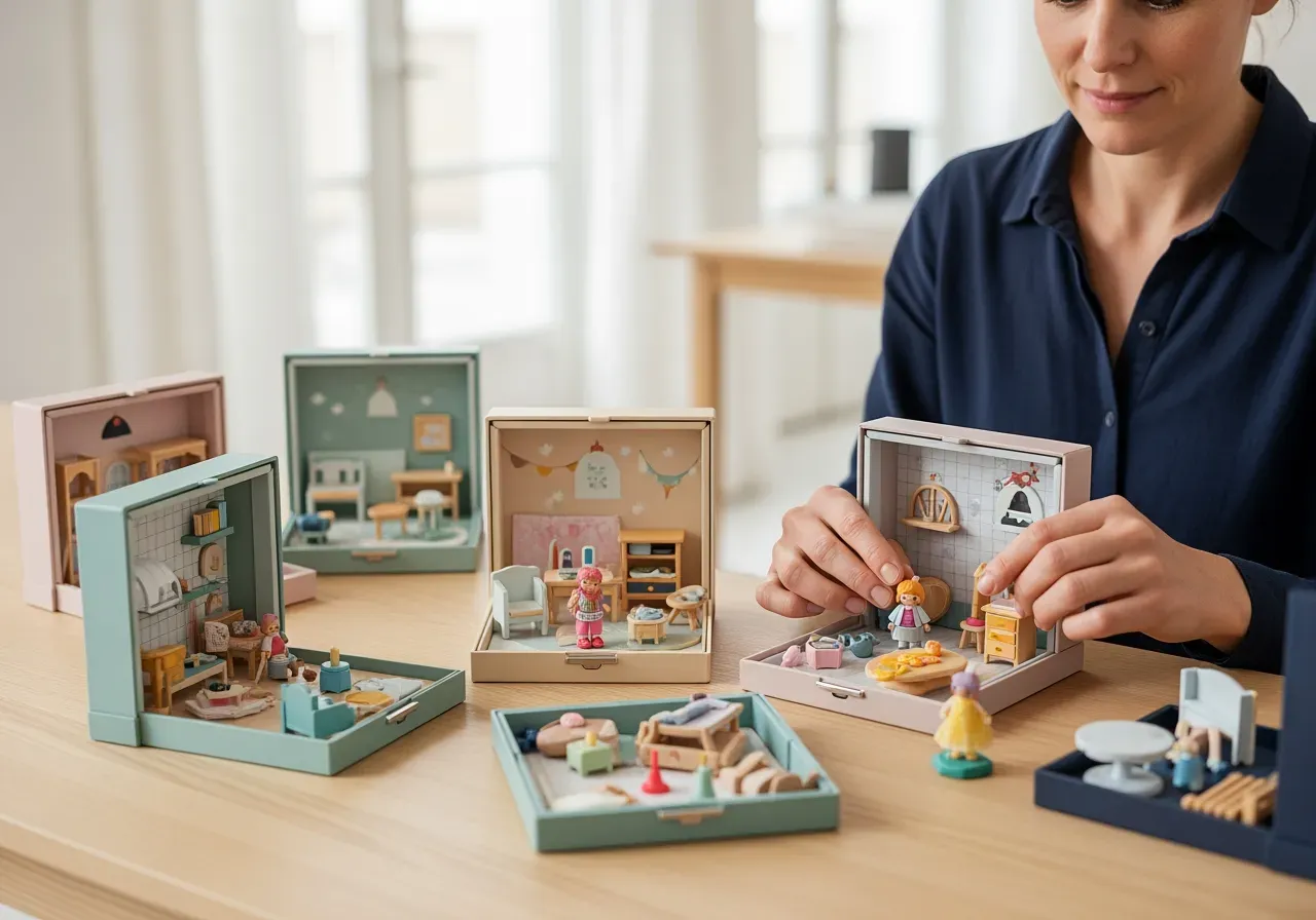 Kompakta Barbie-lekset med tillbehör