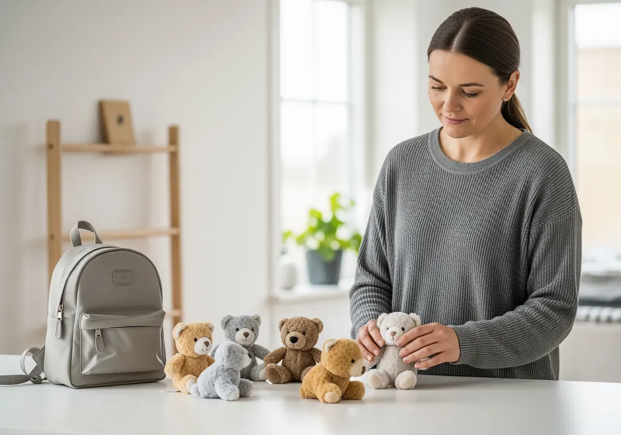 Kompakta gosedjur för resa och förskola