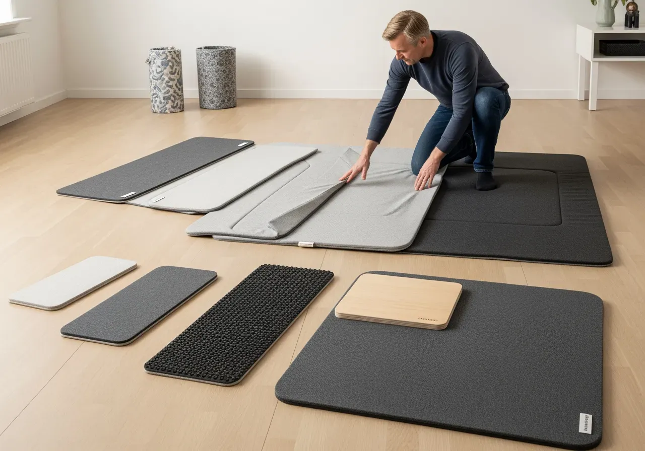 Lekmattor för bebisar material och storlek