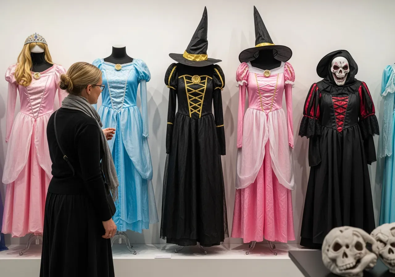 Maskeradkläder för barn prinsessa och skräck