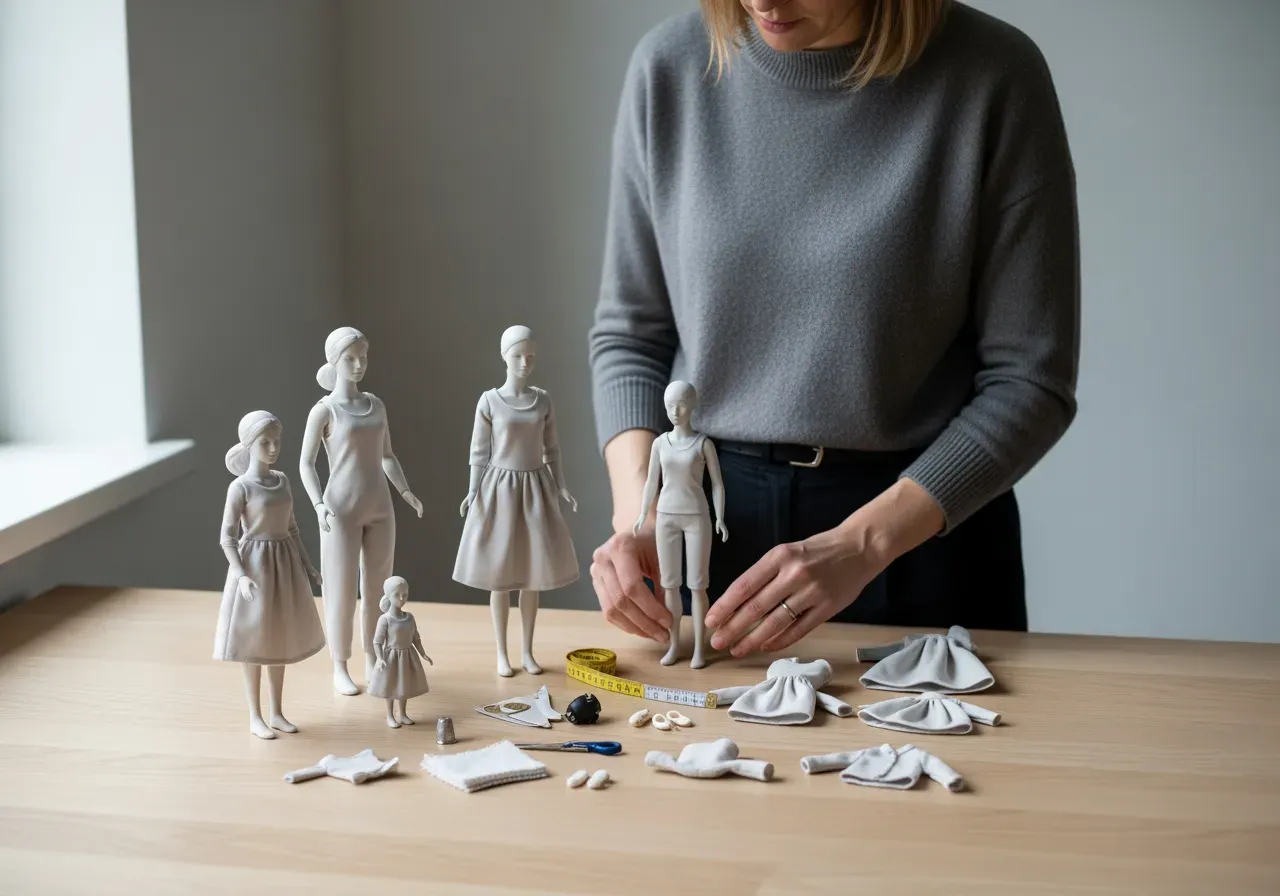 Storlekar på modedockor och tillbehör