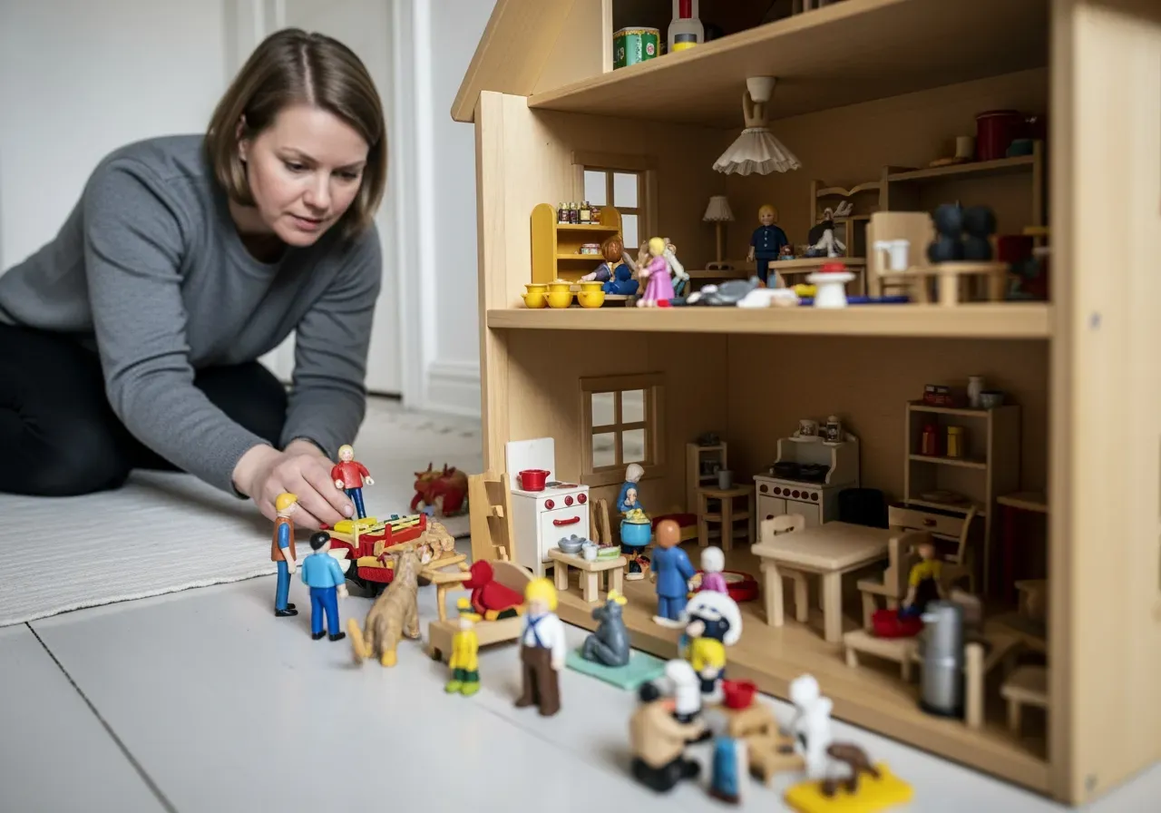 Rollekar i lilla hemmet leksaker