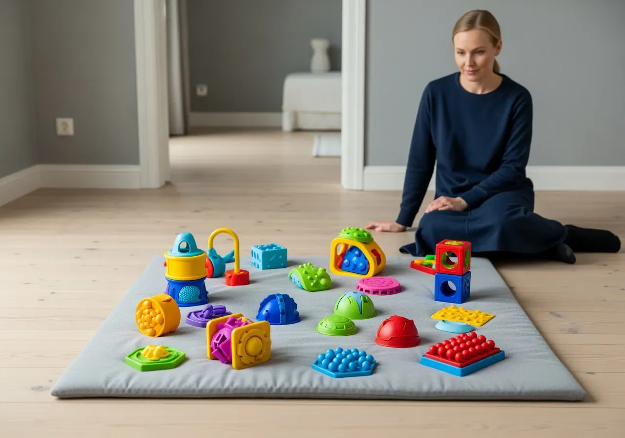 Sensoriska leksaker för små bebisar