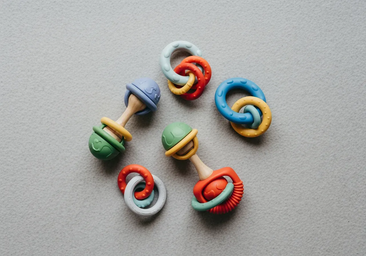 Greppvänliga skallror för bebisar