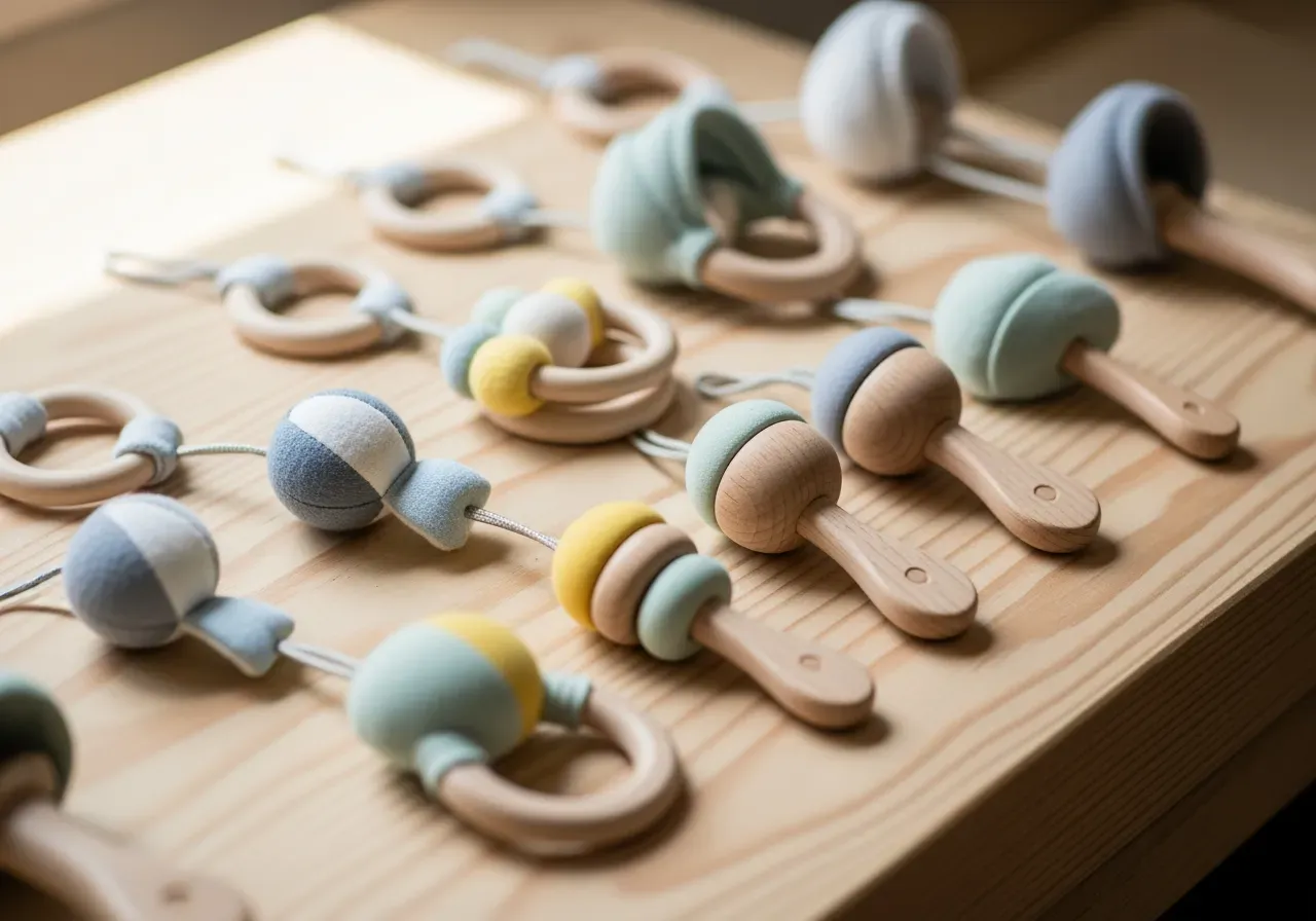 Skallror och barnvagnsleksaker för nybörjare